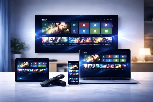Nartiel8k streaming on a smart TV, tablet, laptop and phone at once