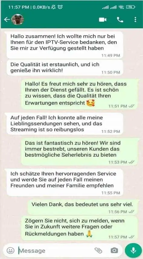 Nartiel8k customer review on WhatsApp 8